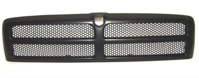 Black Replacement Grille Surround Mesh Inserts 94-01 Dodge Ram